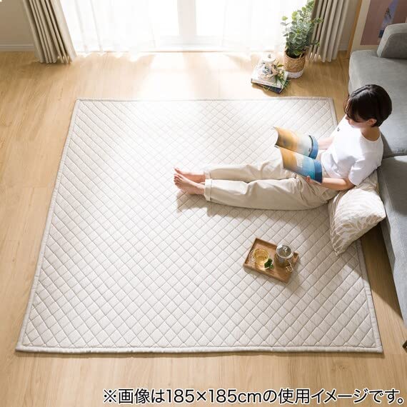 Amazon｜ニトリ(NITORI) 通気性が良い洗えるラグ Nクール 接触冷感